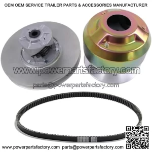 Clutch Kit AM138487 AM138486 with Belt Compatible with John Deere Utility Vehicle 4X2 4X4 HPX HPX815E 6X4 Trail Worksite Gator