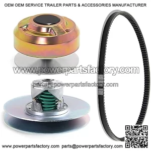 Hconcet New Clutch Kit With Belt AM140986 AM138486 M125383 Compatible with John Deere Utility Vehicle 4X2 4X4 HPX HPX815E 6X4 Trail Worksite Gator