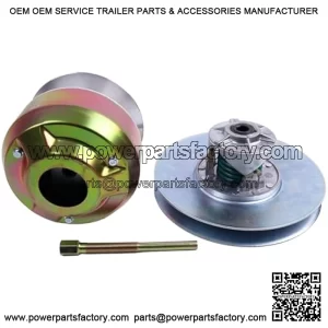 Primary + Secondary Drive Clutch AM140986 AM138487 AM128795 with Puller Compatible with John Deere 4X2 4X4 6X4 Worksite Gas Gator HPX815E HPS Utility Vehicles