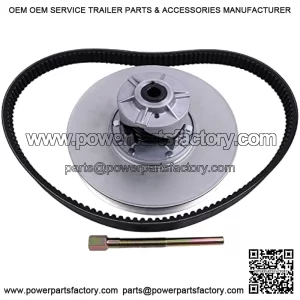 Driven Sheave Secondary Clutch AM140967 AMT2707 With Belt RE28721 Puller JDG11200 Compatible with John Deere Gator 4x2 6x4 Gas Gator Utility Vehicles Riding Mower/Bunker Rake 1200A