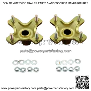 NEW 2 x REAR HUBS Honda 400EX 300EX TRX450R 4x110mm 1987-2020 + lugnuts (For: Honda)