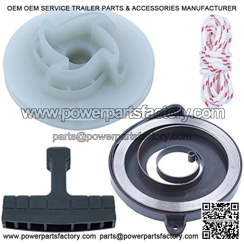 Recoil Starter Spring Pulley Kt For 346XP 353 351 340 350 345 For Husqvarna Chainsaw , Recoil Spring, Starter Pulley, Starter Rope, Handle Grip. - Image 3