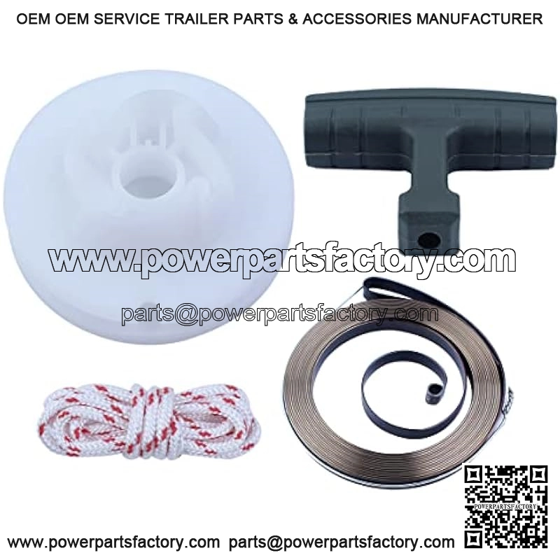 Recoil Starter Pulley Recoil Spring For Husqvarna 362 365 371 372 385 503859601 , Recoil Starter Pulley , Recoil Spring , Starter Handle Grip , Rope - Image 2
