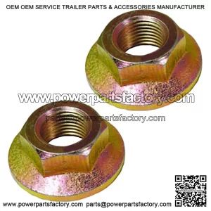 (2)- Spindle Blade Nuts 5/8-18" Fits Cub Cadet MTD Troy Bilt on Shaft & Pulley