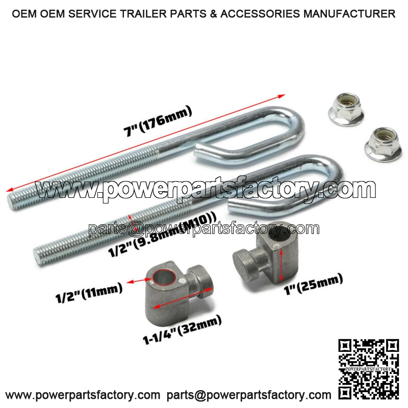 2 Deck Lift Bolt Nut Trunnion For John Deere L120 L130 LA100 LA105 LA110 LA115 - Image 4