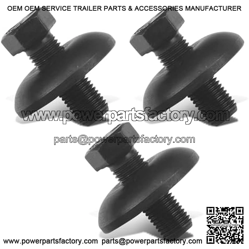532193003 1-1/4" X 7/16"-20 Blade Bolts & Washer - by Huthbrother, Compatible with Husqvarna AYP Craftsman 14457 174365 193003 532-1930-03 532174365 539107522, 3 Pack