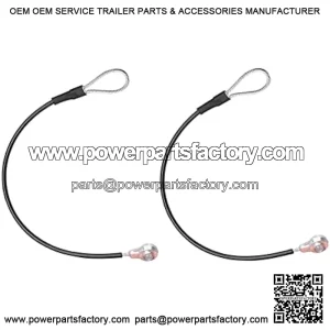 M159508 2Pcs Tailgate Equipment Cable Fit for John Deere Gators M TE TH TX XUV TH TX HPX615E HPX815E XUV825E/M XUV835E/M/R XUV855E XUV865E/M/R Tailgate Cables
