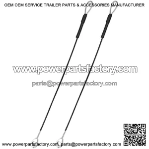 Pair of Tailgate Cable Fit for John Deere Gators M TE TH TX XUV TH 6x4 TX 4X2 Tail Gate Rear Support Replace M159508