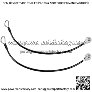 E-M159508-SET Tailgate Cable (2 Pcs) for John Deere Gator HPX615E, HPX815E, M-Gator A1 (Military 6X4 Gator), TE Gator, TH 6x4 Gator (Diesel), TH 6x4 Gator (Gas), TX 4X2 Gator,+++
