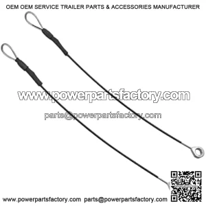2-Pack Tailgate Cables Replacement for M159508 Fit for John Deere Gators M TE TH TX XUV TH 6x4 TX 4X2 HPX615E HPX815E XUV865R XUV825E XUV825M XUV835E XUV835M XUV835R XUV855E XUV865E XUV865M