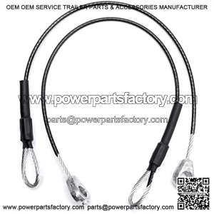 M159508 Tailgate Equipment Cable 2PCs, Tailgate Cables Compatible with John Deere Gator Utility Vehicle M TE TH TX XUV HPX615E XUV865R XUV855M XUV835E HPX615E