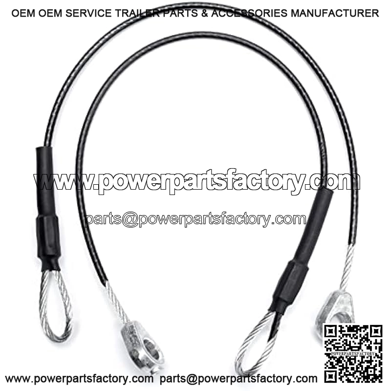 M159508 Tailgate Equipment Cable 2PCs, Tailgate Cables Compatible with John Deere Gator Utility Vehicle M TE TH TX XUV HPX615E XUV865R XUV855M XUV835E HPX615E