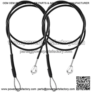2 Pcs Tailgate Cable Set Replace M159508 Fit for John Deere Gators M TE TH TX XUV TH 6x4 TX 4X2 XUV865R XUV 825E HPX615E HPX815E Tail Gate Rear Support Replacement