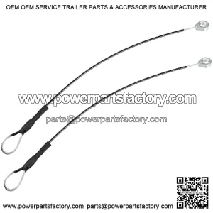 2pcs Rear Tailgate Cables Lift Gate Support Straps Pickup for HPX815E for M-Gator for TE4X2 M159508