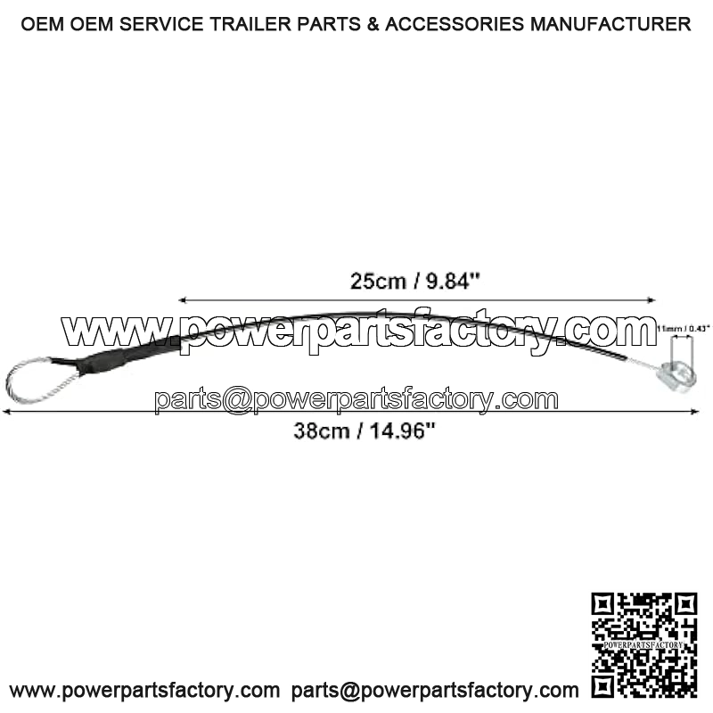 2pcs Rear Tailgate Cables Lift Gate Support Straps Pickup for HPX815E for M-Gator for TE4X2 M159508 - Image 2