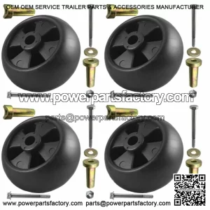 4Pk Deck Wheel 6Pc Kit for John Deere AM133602 AM116299 M111489 GX355 LT180