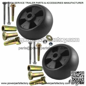 2Pk Deck Wheel 9Pc Kit for John Deere AM133602 AM116299 M111489 GX355 LT180