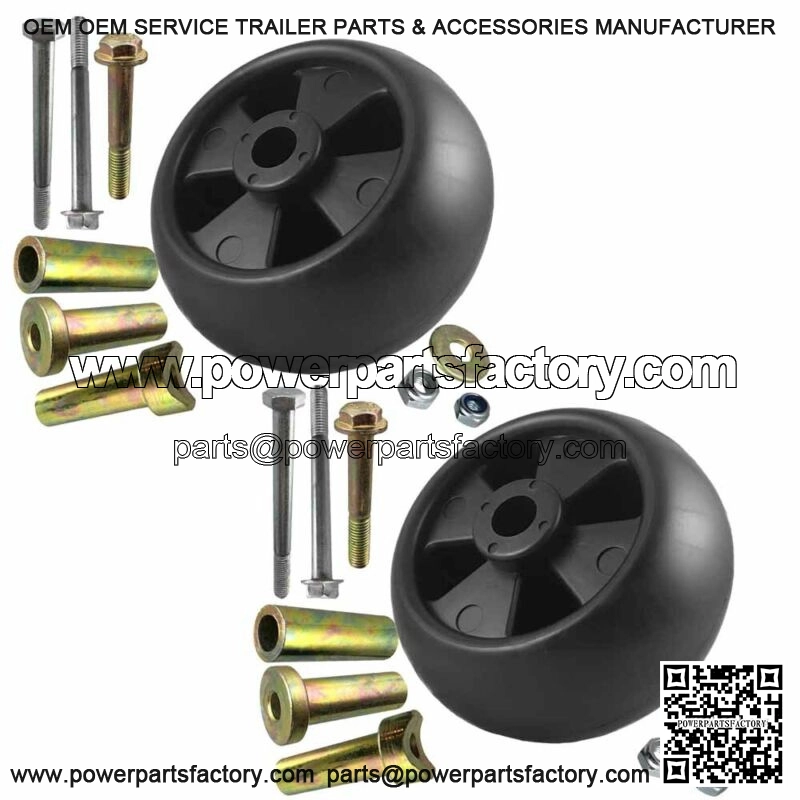 2Pk Deck Wheel 9Pc Kit for John Deere AM133602 AM116299 M111489 GX355 LT180