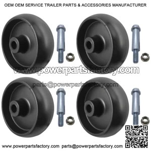 4Pk Deck Wheel Roller and Hardware for John Deere GX10168 R11819 210-051 72-119