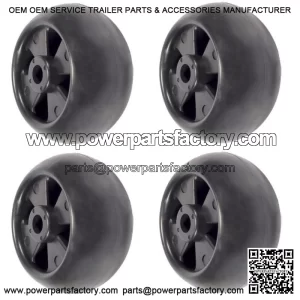Pack of 4 Deck Wheels for M111489 Fits John Deere X500 X530 X58