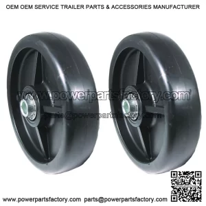 Two 6"x1-1/2" Deck wheels Fits John Deere 445, AM107560, 48"/54"/60"/72" DECKS