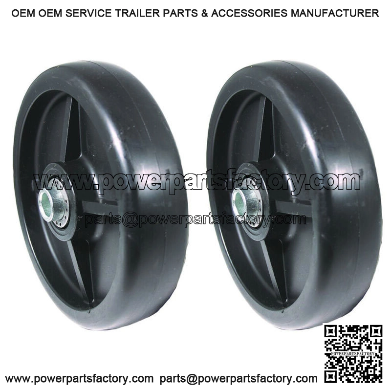 Two 6"x1-1/2" Deck wheels Fits John Deere 445, AM107560, 48"/54"/60"/72" DECKS