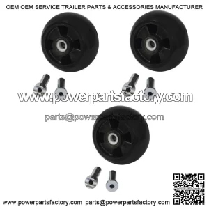 3 Plastic Deck Wheel Kits Fits John Deere F680 F687 F710 F725 F735 AM125172