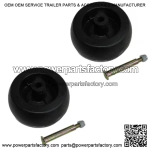 031997 Set of Two New Deck Wheels Fits Hustler 52", 60" and 72" Super Z Models