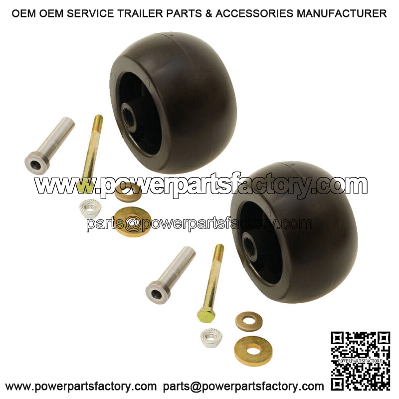 2 pk Deck Wheel Roller w Hardware 103-7263 Fits Exmark Fits Kubota Mower