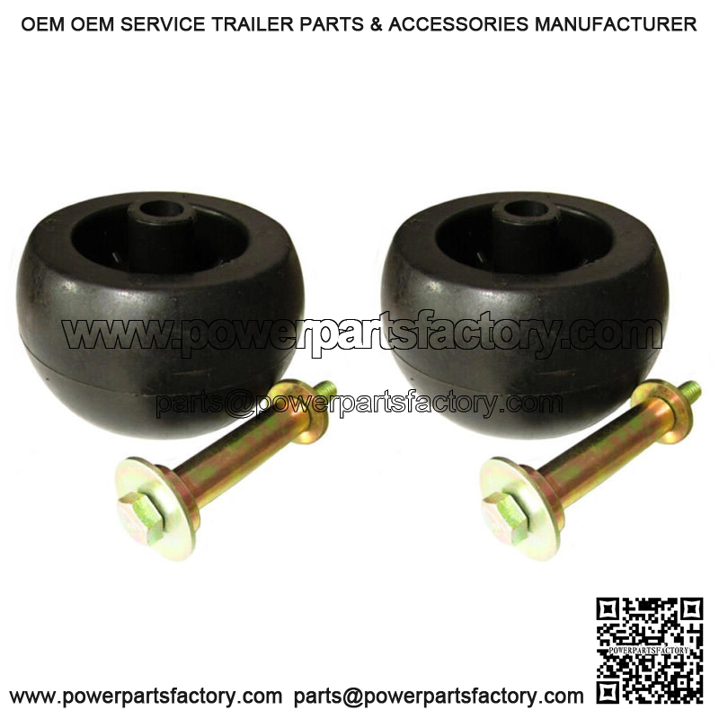 2 pk Deck Wheel Roller w Hardware 103-7263 Fits Exmark Fits Kubota Mower - Image 3