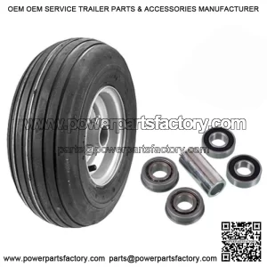 2 pk. 13X650X6 4PLY Wheel Assembly 10202 97166 Silver (#D65) fits Dixie Chopper