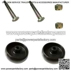 (2) Deck Wheels w/ Bolts & Nuts Fits John Deere L100 L110 L120 L130 L105 L107
