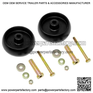 (2) Lawn Mower Plastic Wheels For John Deere G100 L100 L105 L107 L110 L120 L130