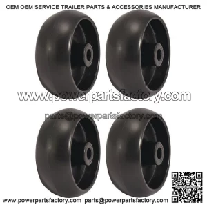 4 NEW DECK GAUGE WHEELS FOR JOHN DEERE GX10168 Z225 Z245 Z425 L100 L130 G100