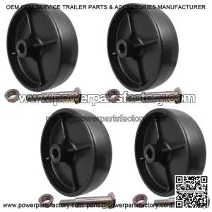 4Pk Deck Wheel and Hardware Kit Toro 112-0337 MTD 734-0973 Troy-Bilt Cub Cadet