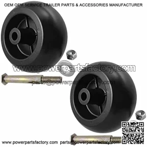 Parts 4 Outdoor Aftermarket Deck Wheels and Kit 2Pk Replacement for Husqvarna Mower 532133957 133957 03471700 03905600