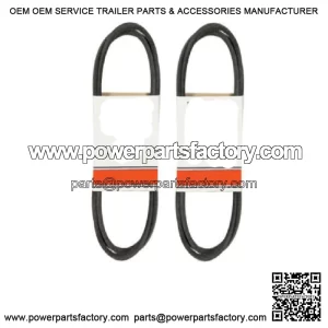 144959 Set of Two Deck Belts (1/2"x95.5") Fits Craftsman 917.273761