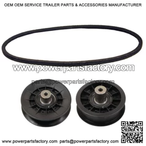Belt and Idler Set Fits John Deere X300 X304 X310 X320 X324 X330 X340 X350 X354