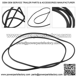 Flat Deck Belt Fit John Deere L120 L130 145 D140 LA145 GX21833 GX20571 Black mu
