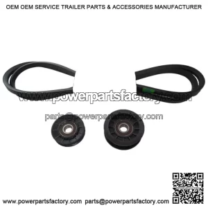 Idler Pulley Kit W/Transmission Drive Belt Fits John Deere L111 L118 L120 L130