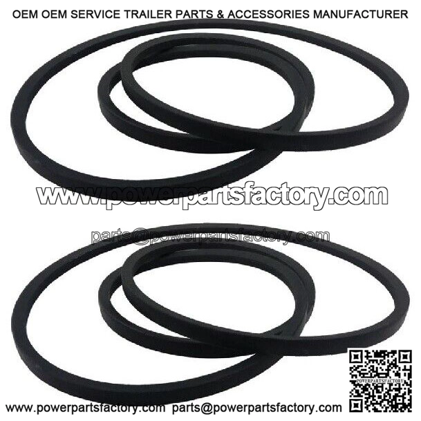 2 Deck Drive Belts for John Deere GX21833 GX20571 D140 D150 D160 L120 L130 145