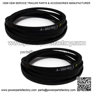 2PK Heavy Duty Belt for John Deere GX21833 GX20571 D140 D150 D160 L120 L130 145