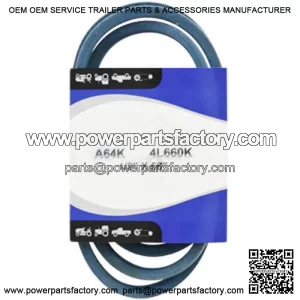 A64K/4L660K Belt Fits John Deere M82460, M82462 (1/2" x 66")