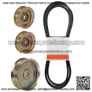 Idler Pulley Kit with 48" Deck Belt Fits John Deere L120 L130