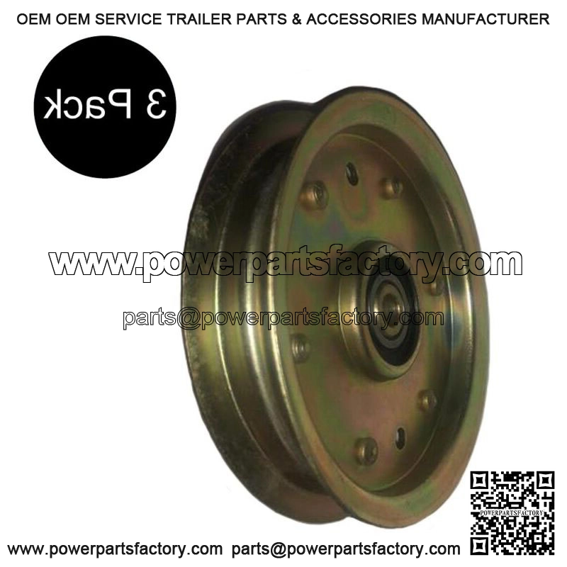 Set of (3) Flat Idler Pulleys Fits Cub Cadet LT1040 LTX1040 LTX1042 LTX1050