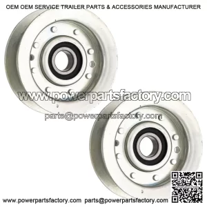 Flat Idler Pulley Set for John Deere L100 L120 L130 L110 L118 L111 D140 2-Pack