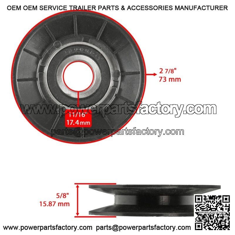 Drive Pulleys for John Deere L120 L130 CV23S LA100 31P677 LA105 LA110 LA115 - Image 2