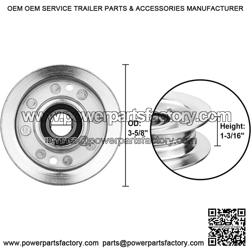 GY20067 Idler Pulley Fits for John Deere L120 L130 with 42" 48" Deck, GY22172 - Image 2