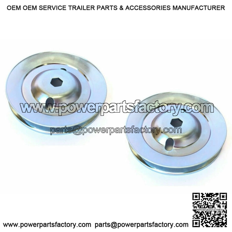 2 Spindle Pulley For John Deere GX22616 Sheave Assembly 48" Deck L120 L130 LA130