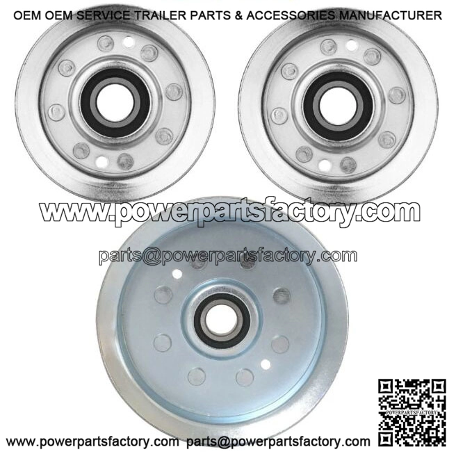 3 Deck Flat Idler Pulley Kit For John Deere L120 L130 X165 X166 X167 D160